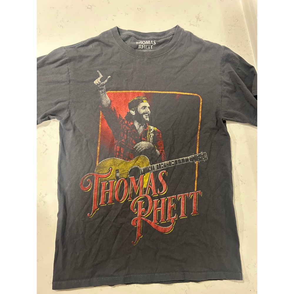 Thomas Rhett 2021‎ Concert Tour T-Shirt Small Charcoal Grey Country Music Tee